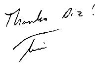 Tim's Signature